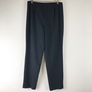 J. Jill Ponte Knit Slim Leg Pull-On Elastic Waist Pants Black Minimalist Size M
